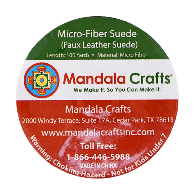 Mandala Crafts Blush Faux Suede Cord for Jewelry Making - 2.65mm 100 Yards Flat Vegan Leather Strings Laces Strips for Bracelets, Necklaces, DIY Crafts, and Dream Catchers Supplies - Image 3
